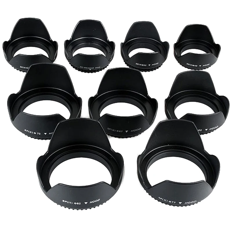 Lens Hood Petal - 49 мм, 52 мм, 55 мм,
