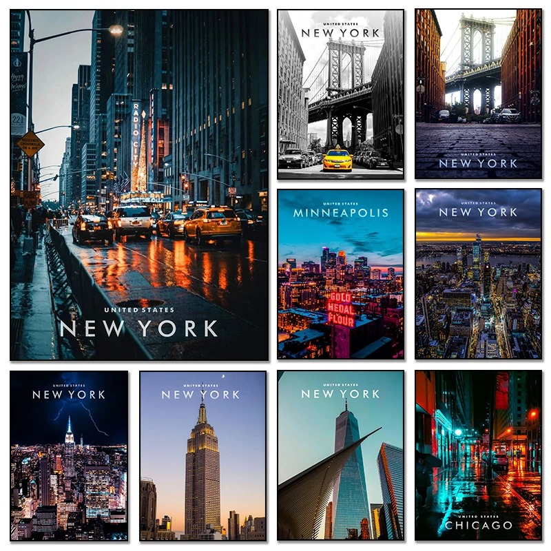 Photography New York - Знаменитые городские пейзажи, Нью-Йоркские городские координаты,