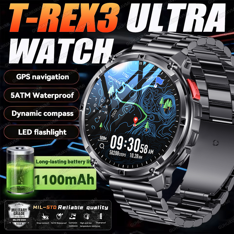 Intervalometer Timer - 2026 Новые военные умные часы T-Rex3