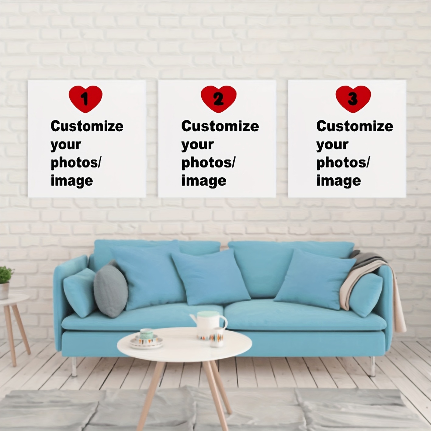 Photography Interior - 3 шт./компл., квадратный холст, постер на