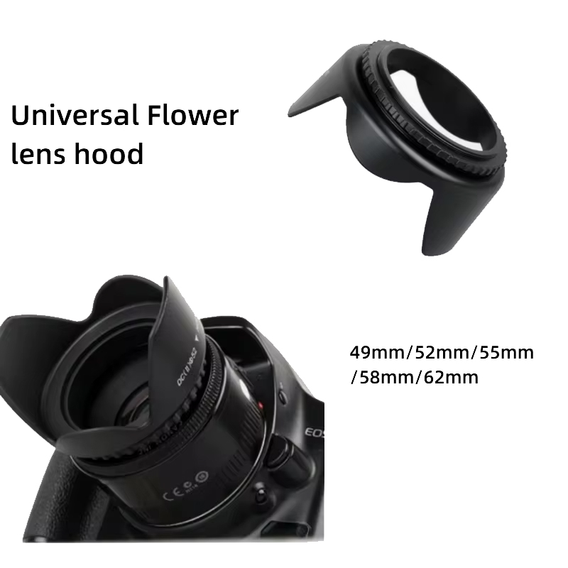 49 мм 52 мм 55 мм 58 мм 62 мм  – обзор и цена Lens Hood Petal