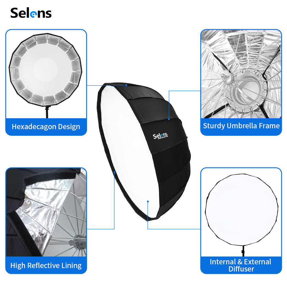 Selens 85 см зонтик радар софт – обзор и цена Photography Umbrella Light