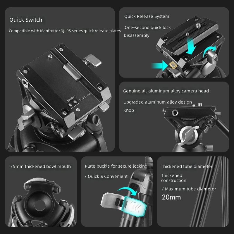 Штатив для фотоаппарата 1,9 м  – обзор и цена Photography Camera