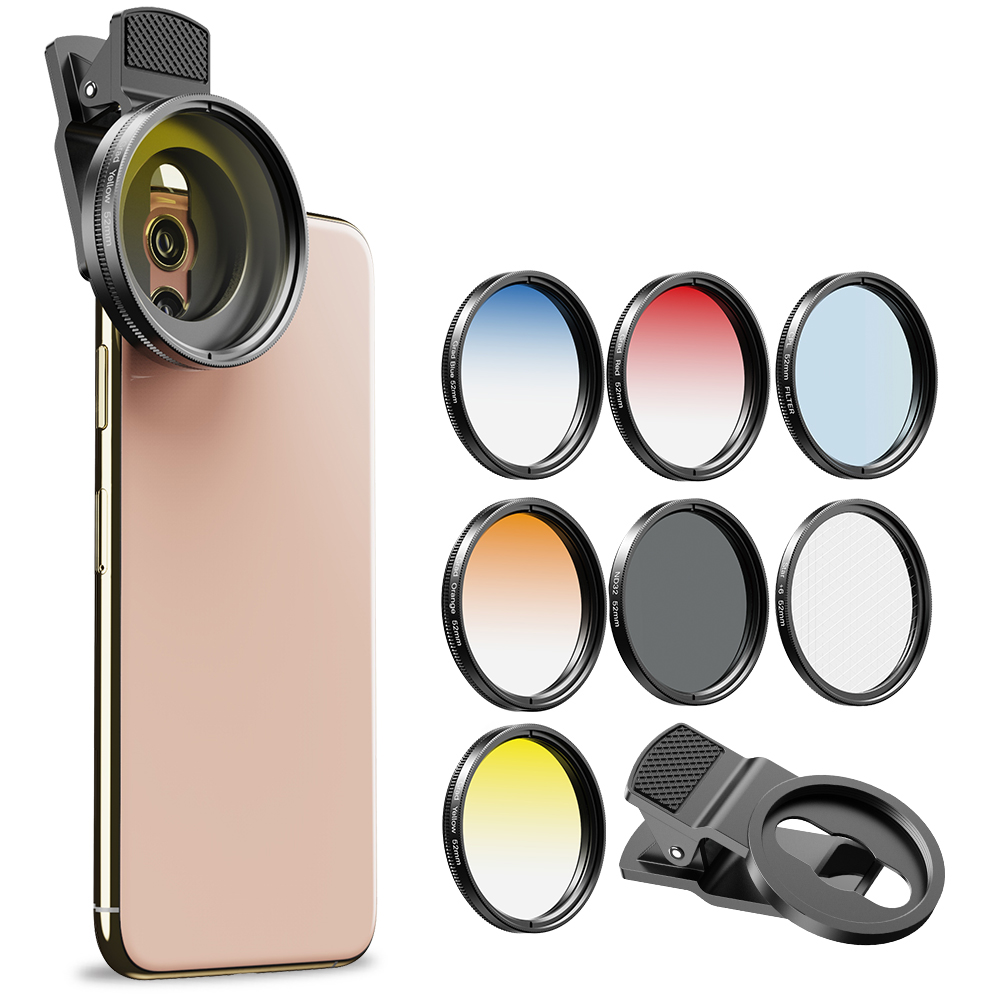 Набор фильтров APEXEL 52 мм 7- – обзор и цена Photography Yellow Filter